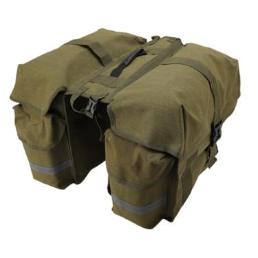 Imagem de Bolsa de Transportador de Banco Traseiro de Bicicleta Impermeabilizante, Pacote de Embalagem de Panquíszes Duplas de Ciclismo, Lona Aquática de Grande Capacidade de Bicicleta de