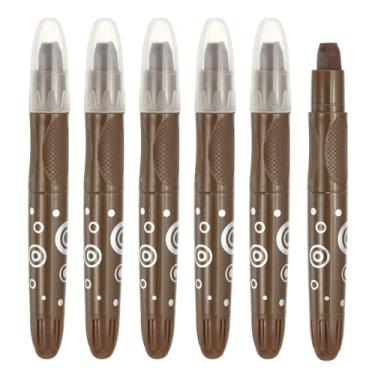 Imagem de PATIKIL Giz de cera de gel aquarela, 6 peças de giz de cera laváveis para colorir, desenhar, pintar, ocre cru (5,2 x 0,59)
