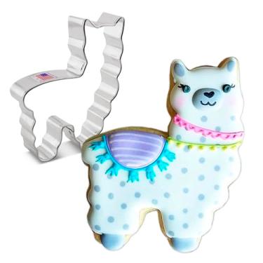 Imagem de Cute Llama / Alpaca Cookie Cutter - 10cm - Ann Clark - US Tin Plated Steel
