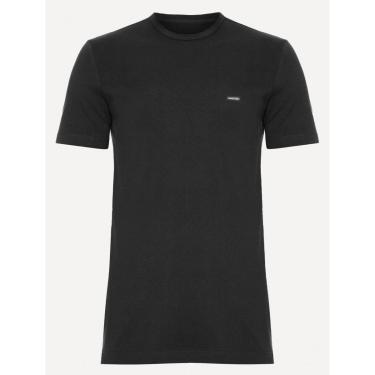 Imagem de Camiseta Calvin Klein Masculina Piquet Sustainable Cotton Preta-Masculino