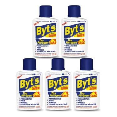Imagem de 5 Byts Semorin Tira Ferrugem Casa Ferramenta Acessórios 50ml