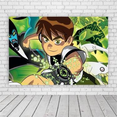 Imagem de Painel Retangular Ben 10 1,,5X1,0M Lona Fosca - 3M