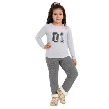 Imagem de Pijama Coleção Família Filha de inverno Victory, 08, Cinza
