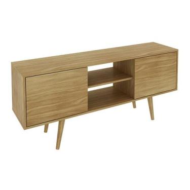 Imagem de Rack Para TV Até 42 Polegadas 2 Portas 136x59,5x33cm Natural - Tecnomo