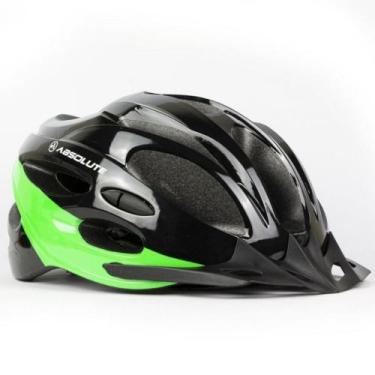Imagem de Capacete Ciclismo Bike Absolute Nero Wt032 Led Pisca Viseira, Preto, V