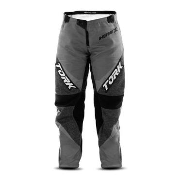 Imagem de Calça Motocross Enduro Trilha Off Road Pro Tork Insane X, Cinza, 42