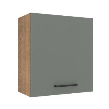 Imagem de Armário Aéreo Madesa Agata 60 Cm 1 Porta Rustic Cinza