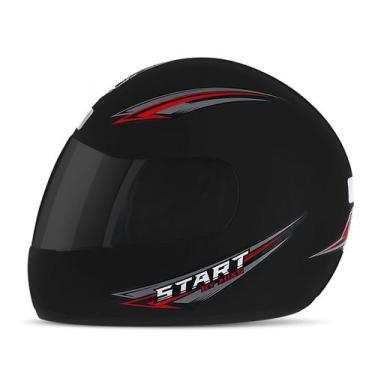 Imagem de Capacete Fechado Moto Mixs Start Viseira Fumê Masculino Feminino Segur