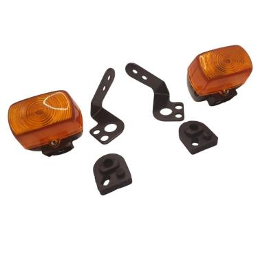 Imagem de Suporte Dianteiro + 2 Pisca Preto + 2 Coxim Xr 200 Xlr 125
