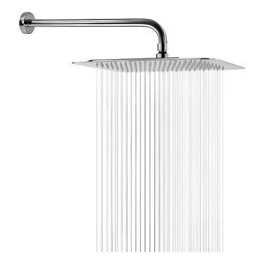 Imagem de Chuveiro Ducha Solar Gás Fria Externa Piscina Quinta Slim Quadrado 20x20