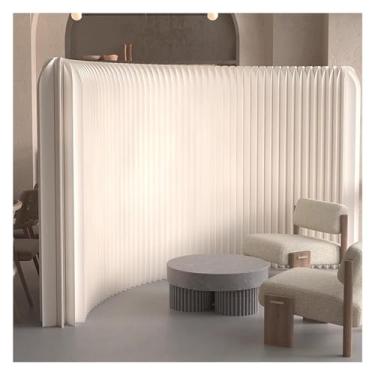 Imagem de Biombos e Divisórias Divisor De Sala De Papel Dobrável Moderno, Tela Divisória De Parede Retrátil De 9,84~16,4 Pés, Divisor Independente Para Loja De Roupas De Escritório Doméstico(300x180cm/9.84x5.