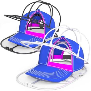 Imagem de YEENOR Gaiola de lavadora de chapéus para máquina de lavar – Rack de limpeza de boné de beisebol, lavagem de tampa esférica, pode ser lavada na lava-louças, perfeita para limpar e proteger chapéus na