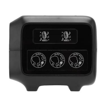 Imagem de Heayzoki Alto -falante Bluetooth Com Som HiFi, Carregador Sem Fio 15W, Cancelamento de Ruído BT 5.0, Despertador Digital, Bateria de 1200mAh, Luz Colorida, Alto -falante Portátil para (Preto)