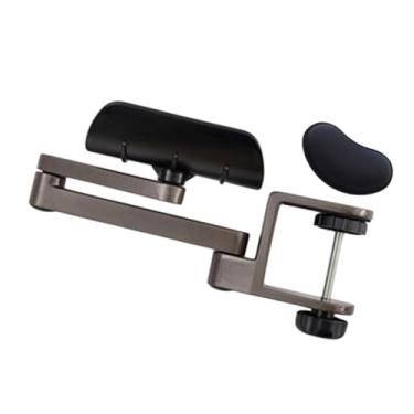 Imagem de Generic Mesa ajustável apoio de braço suporte de antebraço design ergonômico com mouse pad plataforma de extensão de mesa leve para uso doméstico
