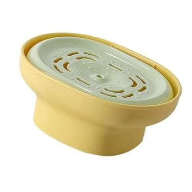 Imagem de Llazsybz Dispensador de Detergente, Prensa para Utensílios de Cozinha, Portátil, Fácil de Instalar, Prático Dispensador de Detergente para Louça, Amarelo, Tamanho real