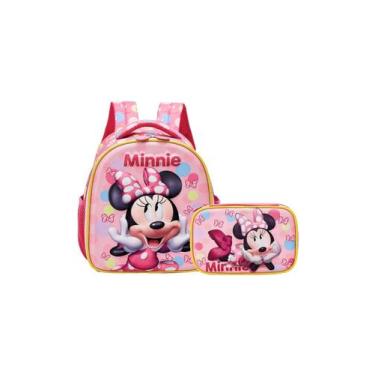 Imagem de Kit Escolar Lancheira Térmica + Estojo Box Minnie Mouse - Xeryus
