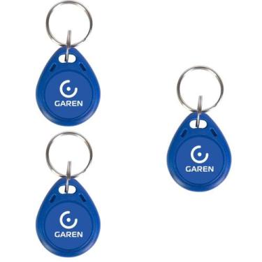 Imagem de Kit 3x chaveiro proximidade mifare keytags 13.56 khz garen