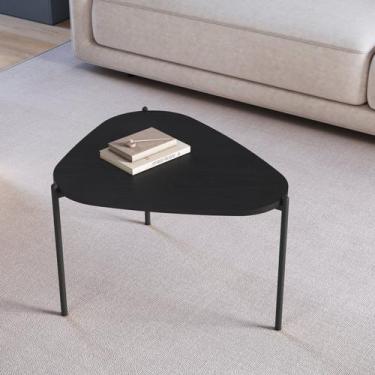 Imagem de Mesa de Centro Orgânica Pé Metal Complementos - Artesano Móveis