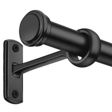 Imagem de Varetas de cortina Blackout Rose Home Fashion 1 polegada preta 48-86 c