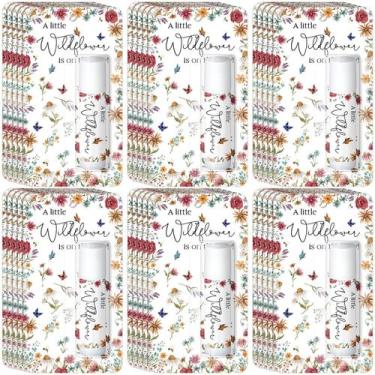 Imagem de Bálsamo labial Sacubee a Little Wildflower Baby Shower, pacote com 30