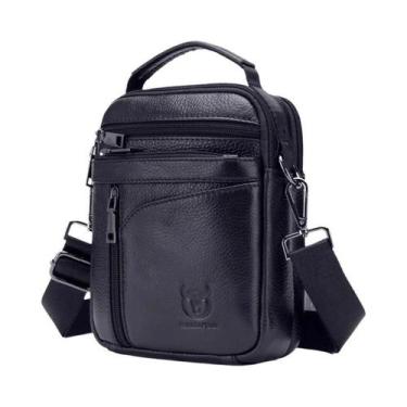 Imagem de Bolsa De Ombro Masculina Em Couro Legítimo BULLCAPTAIN Bolsa Mensageir