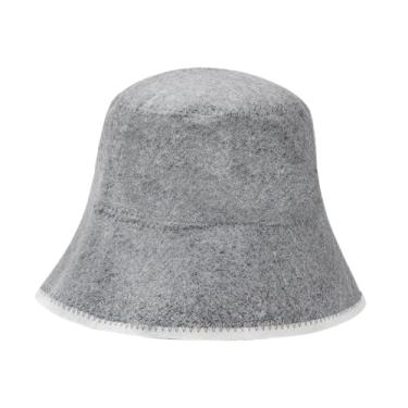 Imagem de IEUDNS Chapéu de sauna chapéu russo Banya confortável absorção de água acessórios de banho reutilizáveis ​​chapéu de feltro vaporarium para banho de inverno