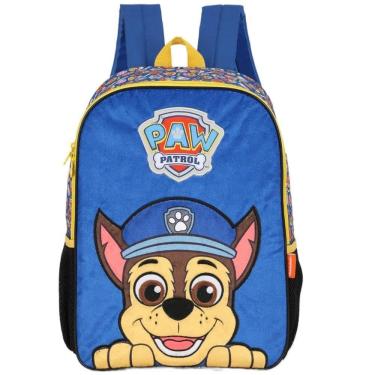 Imagem de Mochila De Costas Infantil Escolar Paw Patrol Aveludado