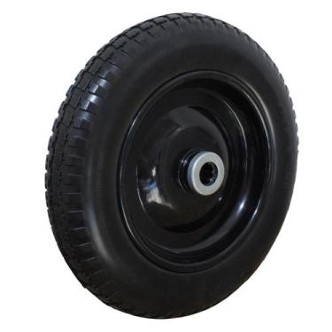 Imagem de Roda Pneu maciço 300-8 Carrinho Plataforma Carga C/ Rolamento - Colson