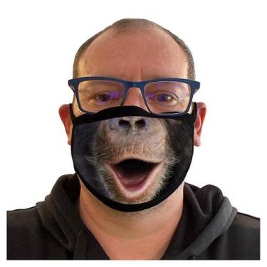 Imagem de Máscara facial feminina elegante padrão lavável pano reutilizável forr