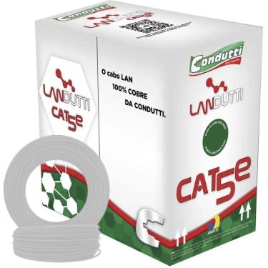 Imagem de Cabo Rede Landutti Cinza Cat6 Condutti 305M 100% Cobre