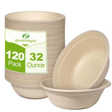 Imagem de Taças de papel greensight 950 ml - pacote com 120 unidades biodegradáv