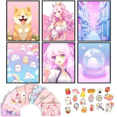 Imagem de Pôster de arte de parede 97 Decor Kawaii Cute Anime 20x25cm SEM MOLDUR