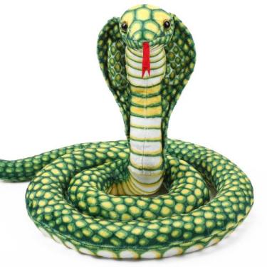 Imagem de Brinquedo de pelúcia realista Romart Cobra Snake de 170 cm