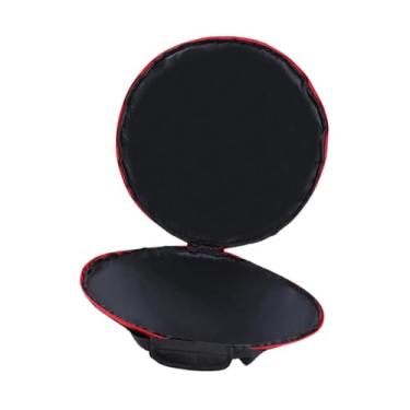 Imagem de oshhni Bolsa de transporte para tabuleiros, capa para alvo de dardos profissional, grande capacidade, bolso traseiro extra, preta, prática, 62x8 cm, caixa