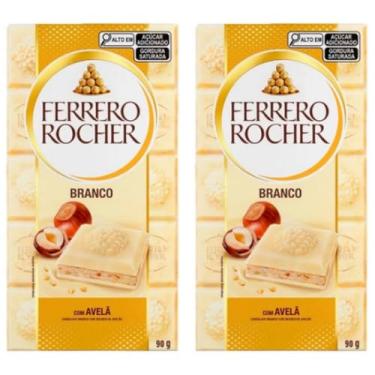 Imagem de Chocolate Branco com Avelã, Tabletes 2 Unidades de 90g cada