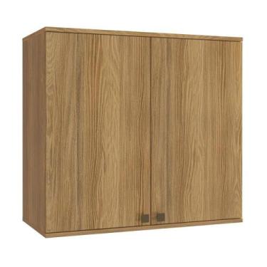 Imagem de Armário Aéreo Celeste Kappesberg 100% Mdf 2 Portas Nogueira