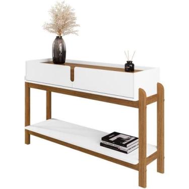 Imagem de Aparador 2 Gavetas 50524 130cm Branco Cedro Dcasa Branco Cedro - CASA 