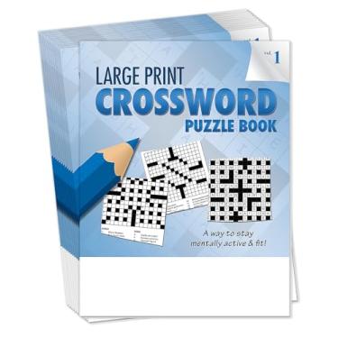 Imagem de ZOCO - Livros de palavras cruzadas em grande volume (pacote com 25) - Jogos para pessoas com deficiência visual e idosos - Presentes para residentes de lar de idosos (VOL. 1)