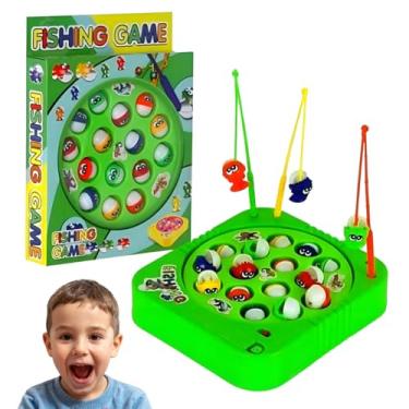Imagem de Brinquedo Pega Peixe Infantil com Som – Jogo de Pescaria Maluca a Pilha com 15 Peixinhos Coloridos e 3 Varas de Pesca Diversão Para Toda Família Brinquedo Educativo
