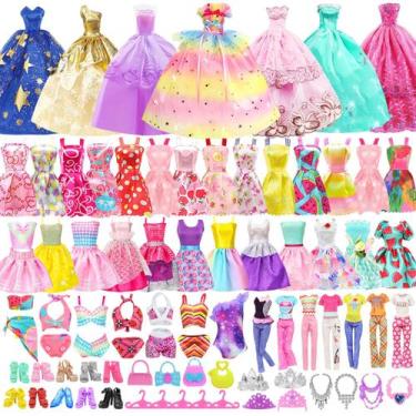 Imagem de Conjunto de roupas de boneca K.T. Fancy, 100 unidades para boneca de 1