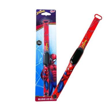 Imagem de Relógio Infantil Digital Slim Homem Aranha Spiderman Original, Toyng, 