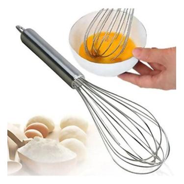 Imagem de Fue Fouet Batedor De Ovos Em Inox Pequeno Bolos Claras Massa - Utimix