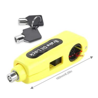 Imagem de Trava Com Alarme Sonoro Para Moto Antifurto Cadeado Manete - Arena