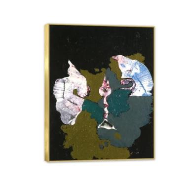 Imagem de Max Ernst Poster Abstração Reproduções de Pinturas Famosas Surrealismo Arte de Parede Tela Max Ernst Decoração de Parede para Presentes de Sala de Estar 80 x 60 cm (32 x 24 polegadas) Emoldurado