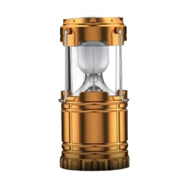 Imagem de Lampião Led, Kit 4 Lanterna Lampião com Led C/ Placa Solar Embutida Recarregável Usb e Tomada Bivolt 2 Modelos(Lampião Lanterna Led,1 pçs)