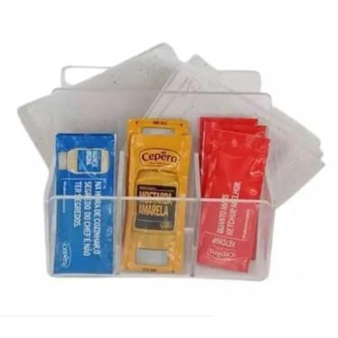 Imagem de Porta Guardanapos Sache Acrílico Cristal Bar Mesa Cozinha