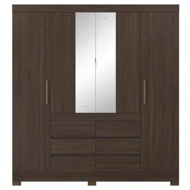 Imagem de Guarda Roupa Casal Cádis Café Touch - Demóbile