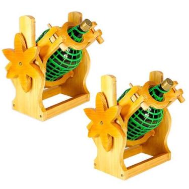 Imagem de Kit 2 Suportes De Garrafão Delenha Decor - Cor Cerejeira