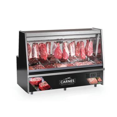 Imagem de Balcão Açougue Refrigerado Standard 2 Metros Gelopar GATS-200 PR Sem Depósito - 220V