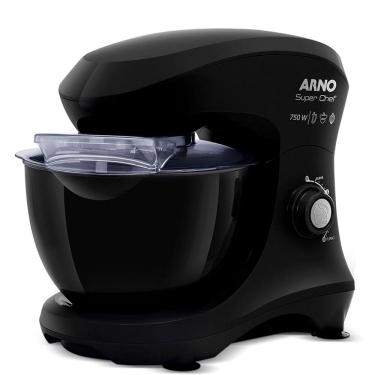 Imagem de Batedeira Planetária Arno Super Chef KM01 750w 15 Velocidades Preto 110V